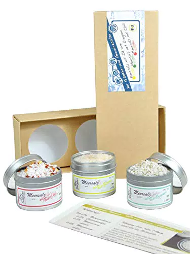 direct&friendly 3er Bio-Salzset - grobes Meersalz mit Chili