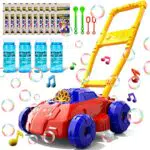 Doloowee rote und Blaue Blase Rasenmäher für Kleinkinder