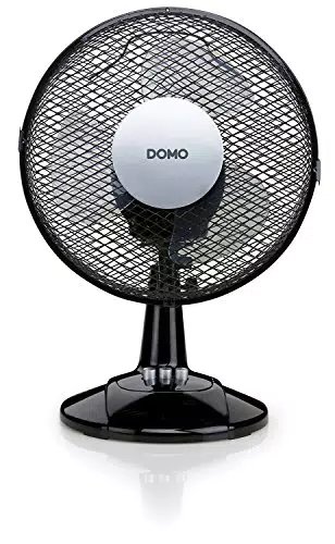 DOMO DO8138 tafelventilator, Schwarz, 23 cm