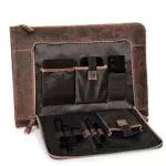 DONBOLSO Notebook Sleeve London 15, 6 Zoll Leder I Aktentasche aus Echtleder für Herren und Damen braun