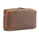 DONBOLSO Tech Pouch Chicago I Organizertasche handgefertigt aus Premium Leder I Zubehörtasche für Elektronik I Kabeltasche für Reisen