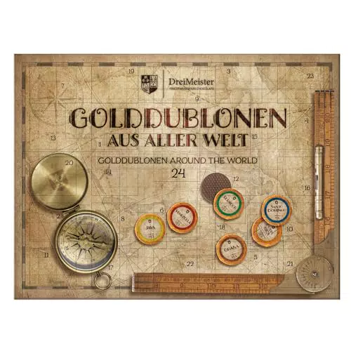 DreiMeister Adventskalender Golddublonen 2023 - Edel Kakao