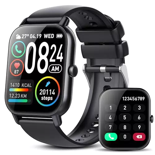 DUSONLAP Smartwatch Herren Damen mit Bluetooth Anrufe