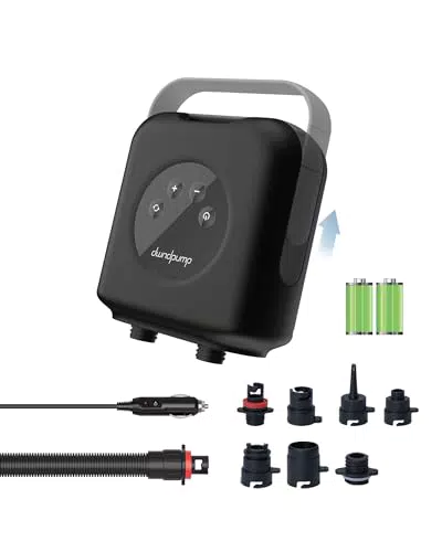 ‎dwndpump Elektrische SUP Pumpe-HOBO PRO, SUP Akku Pumpe 20PSI 4000 mAh & 12V Autoanschluss