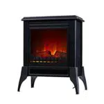Elektrischer Kamin Bodentyp traditioneller Ofen schwarz Leistung max 2000 W Purline CHE-150