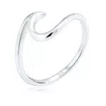 Elli Ring Damen Welle Strand Maritim in 925 Sterling Silber