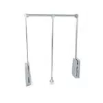 Emuca - Kleiderlift für Schrank, Ausziehbarer Kleiderlift 830-1150mm Breite