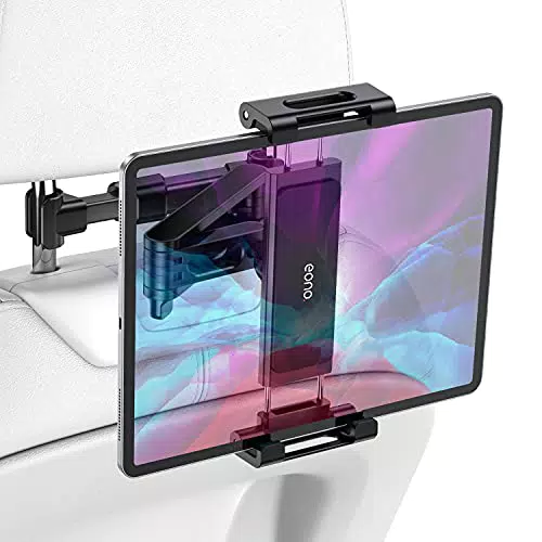 Eono Tablet Halterung Auto Kopfstütze Halterung, Universal Tablet Halter iPad Halterung ausziehbar KFZ Halterung Tablet Autohalterung mit 4