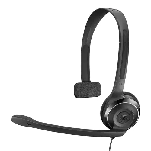 EPOS I Sennheiser PC B - Leichtes Einseitiges On-Ear Headset PC Kopfhörer mit Kabel - Passives Mikrofon mit Rauschunterdrückung