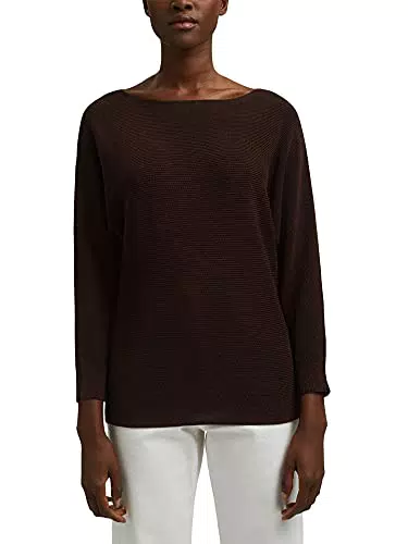 ESPRIT Collection Damen 991eo1i311 Pullover, Dark Brown