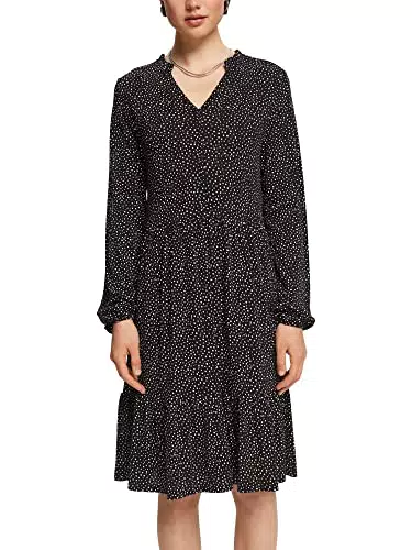 ESPRIT Damen 992CC1E306 Kleid, 003/BLACK 3