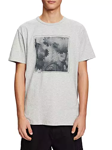 ESPRIT T-Shirt aus Baumwolle-Viskose-Mix mit Print