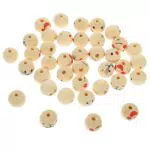 EXCEART 100 Stück 20 Mm Lächelndes Gesicht Runde Holzperlen Diy-Schmuckzubehör 100 Stück Perlen Zum Basteln Holzperlen Für Die Schmuckherstellung Bulk-Diy-Bastel-Holzperlen