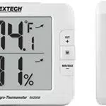 Extech RH200W Drahtloses Hygro-Thermometer für den Innen- und Außenbereich