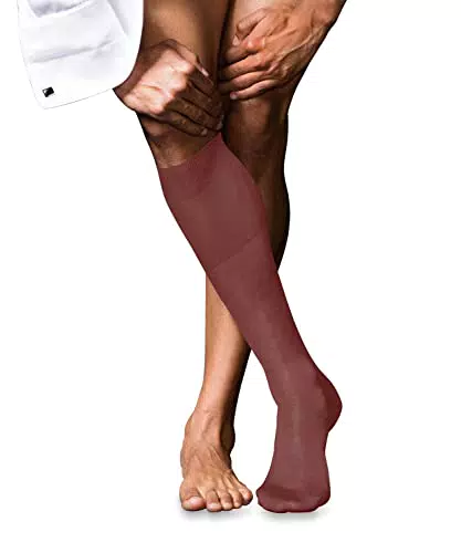 FALKE Herren Kniestrümpfe No. 9, Pure Fil d´Écosse Baumwolle