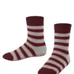 FALKE Unisex Kinder Hausschuh-Socken Simple Stripes K HP Baumwolle rutschhemmende Noppen 1 Paar