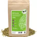 Fenchelsamen BIO süß ganz 100g - natürlicher Fencheltee - Fenchel Samen ganz - Gewürz - beste Bio-Qualität von amapodo