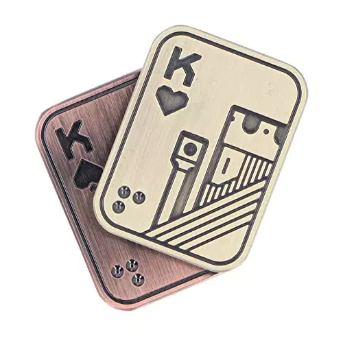 Fidget Slider Spielzeug, Metall Poker Fidget Slider