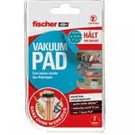 fischer VAKUUM PAD rund, Klebepad in Blau, Anti-Rutsch-Matte