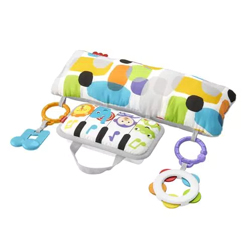 Fisher-Price GJD27 - Musik Spielkissen, stützendes Kissen zum Spielen in der Bauchlage mit Musik