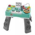 FISHER-PRICE Lernspaß DJ Spieltisch - musikalisches Lernspielzeug mit 3 Klavierspielmodi