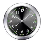 FIYSON Auto Uhr Analoge Auto-Uhr Stick on Dashboard Quarzuhr klein Rund Auto Uhr Mini kleine leuchtende Auto Lüftungsschlitze Uhr für Büro Zuhause Auto Boot Fahrrad Autodekoration Zubehör