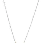 Fossil Halskette Für Frauen, Multicolor Sterling Silber Halskette