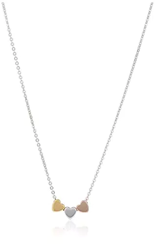 Fossil Halskette Für Frauen, Multicolor Sterling Silber Halskette