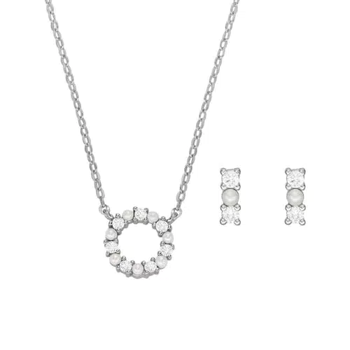 Fossil Set Für Frauen Sterling Silber, Länge: 406mm+50mm