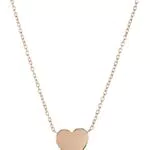 Fossil Women's Lane Heart Edelstahl-Halskette mit Karabiner-Verschluss