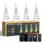 FrogBro 4-in-1-Weihnachts Bäume Lichter Outdoor Deko