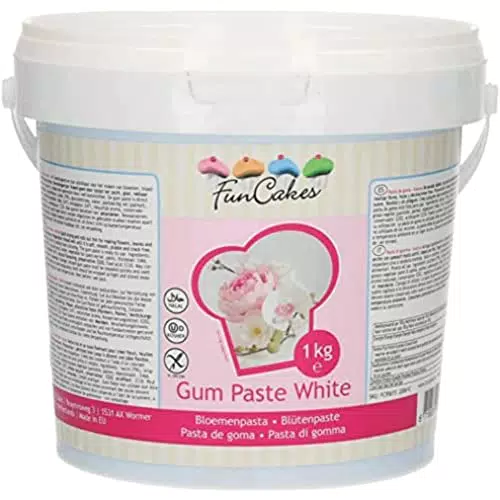FunCakes Blütenpaste Weiß: Perfekt für Zuckerblumen