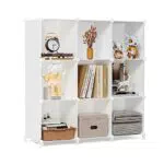 FUNLAX DIY Würfelregal, Regalsystem, Stapelbar Kunststoff Steckregal mit 6 Cubes