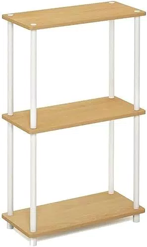 Furinno kompaktes Mehrzweck-Regal mit 3 Ebenen, Buche