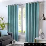 Fusion Sorbonne 100% Baumwolle Eyelet gefüttert Vorhänge