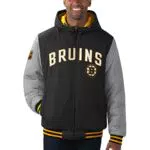 G-III - NHL Boston Bruins Cold Front Polyfilled Padded Jacke Farbe Schwarz