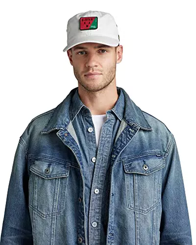G-STAR RAW Herren Avernus Badge Baseball Cap, Grau, PC