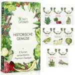 Gemüsesamen Alte Sorten: 8 Sorten Alte Gemüse Samen im Set für Garten und Balkon Artischocken Samen