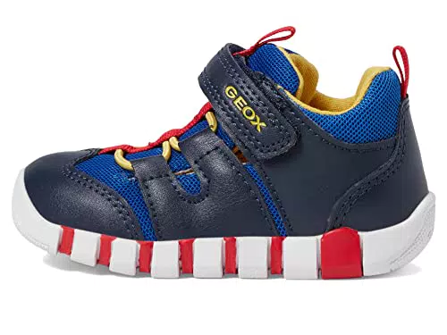 Geox B IUPIDOO Boy First Walker Shoe, Navy/ROYAL