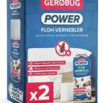 Gerobug Floh-Fogger 2 x 150 ml mit Naturwirkstoff: Gift zerfällt nach nur 4 Stunden - Floh-Vernebler Doppelpack für insg. 25 m2 - Effektive Lösung zum Flöhe bekämpfen