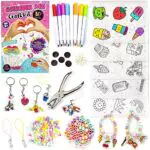 GirlZone Shrink Me Craft Kit, Erstellen Sie Schrumpf Kunst mit Schrumpffolie