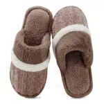GOEWY Hausschuhe Damen Herren Winter Plüsch Wärme Pantoffeln Weiche Flache Memory Foam Home Rutschfeste Slippers