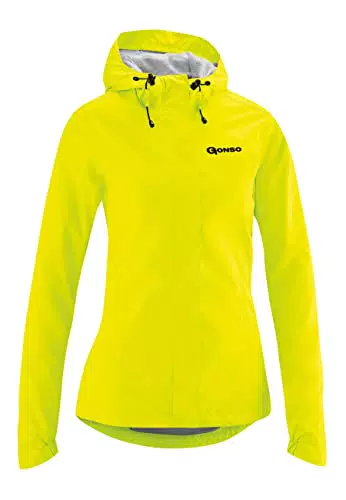 Gonso Damen Regenjacke Sura Light, Fahrradjacke mit Kapuze