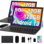 GOODTEL Tablet 10 Zoll 12GB RAM +128GB ROM, Android 13