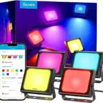 Govee Smart LED Strahler, RGBICWW WiFi Outdoor Strahler Funktioniert mit Alexa