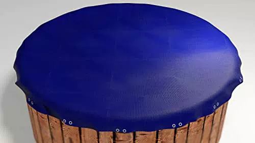 GRASEKAMP Qualität seit 1972 Abdeckplane für Pool rund 460cm Royalblau Planenmaß 520cm Sommer Winter