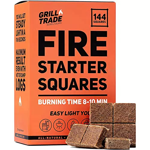 Grillanzünder Feueranzünder 144 STK., für BBQ-Grill