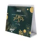 Grupo Erik Tischkalender 2022 -Glitter Gold Dreams Kalender 2022 Tischkalender - Tischplaner 2022 Planer 2022