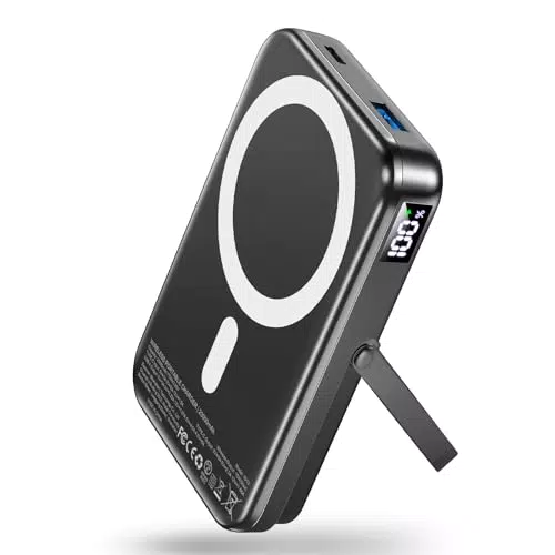 Gxorul Power Bank, Magnetische Powerbank 20000mAh, PD 22.5W Schnellladung Kabellose Powerbank mit USB-C-Eingänge＆Ausgang und LED-Display für iPhone 15/14/13/12 Serie