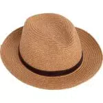 Hackett London Herren Wildlederband Trilby Filzhut, hautfarben